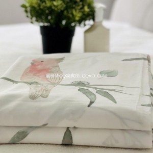 Export Day Single Original Single Cotton Quilt Cover Single Bed Sheet (Gray Bottom-Vertical Pattern)