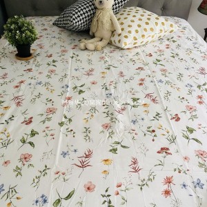 American-style elegant and fresh pastoral style cotton bed pure cotton naked sleeping single flat single-single product (Dream garden)