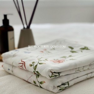 American elegant and fresh pastoral style floral cotton quilt cover Four seasons universal quilt cover-single product (dream garden)