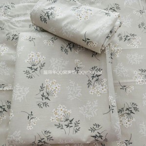 High-quality European-style retro nostalgic flower sea gentle bed sheet for sleeping at right angles to pure cotton patch sleeping sheet-single product (purple cabbage blue)