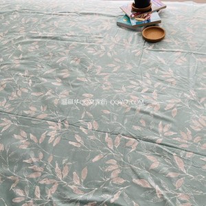 100% cotton sheets, right-angle sheets, sheets, quilts, pillowcases, cotton twill-single-piece bedding (Late autumn green)