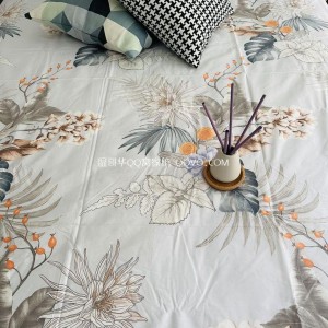 High-quality European-style retro nostalgic flower sea gentle bed sheet for sleeping at right angles to pure cotton patch sleeping sheet-single product (Implication of the East)